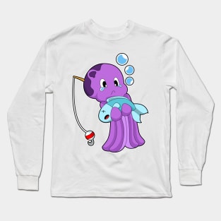 Octopus Fishing Fish Fishing rod Long Sleeve T-Shirt